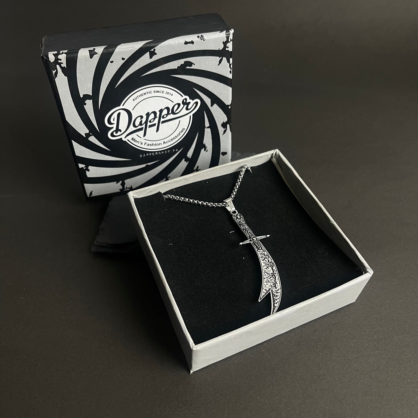 La-Fateh Illa Ali Zulfiqar Sword Pendant Necklace