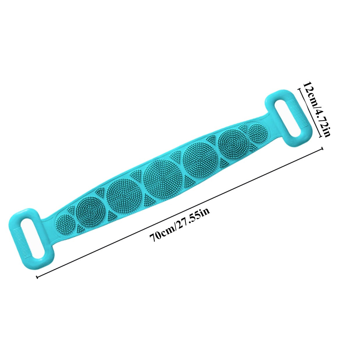 Bath Shower Silicone Body Brush Belt ( Random Colour )