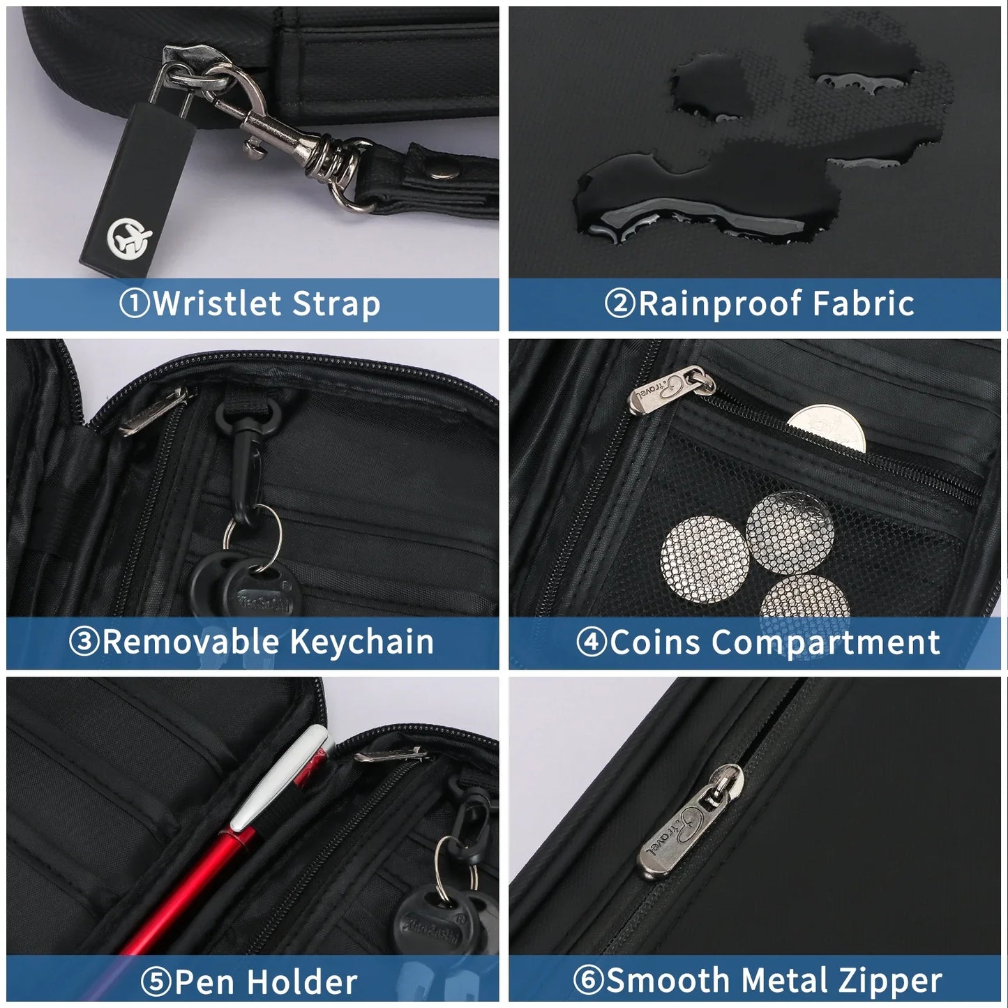 Travel Passport Wallet Organizer,Premium  Family Travel Document Organizer Case Family Passport Holder