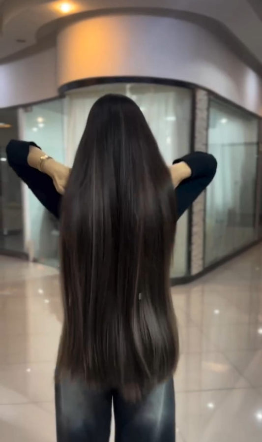 Long Hair Claw Clip Ponytail Elastic Band Extension