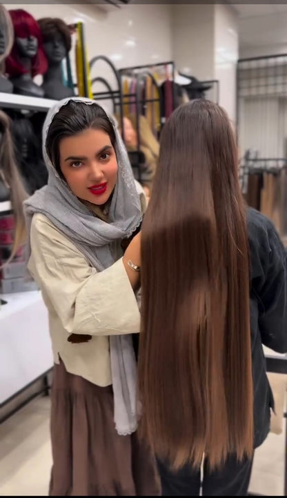 Long Hair Claw Clip Ponytail Elastic Band Extension