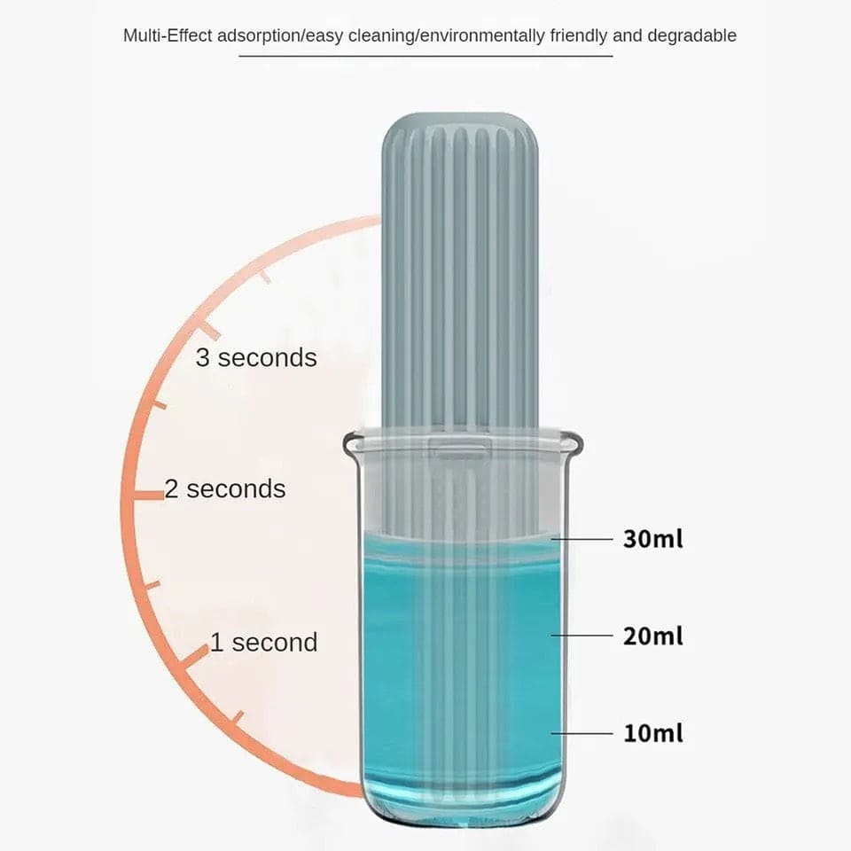 Mini Squeeze Mop, Multiuse Car Glass Window Washing Mop, Kitchen Bathroom Floor Cleaning Broom, Hand Washable Desktop Cleaning Mini Mop, Lazy Self Squeeze Mini Mop, Strong Absorbent Mop