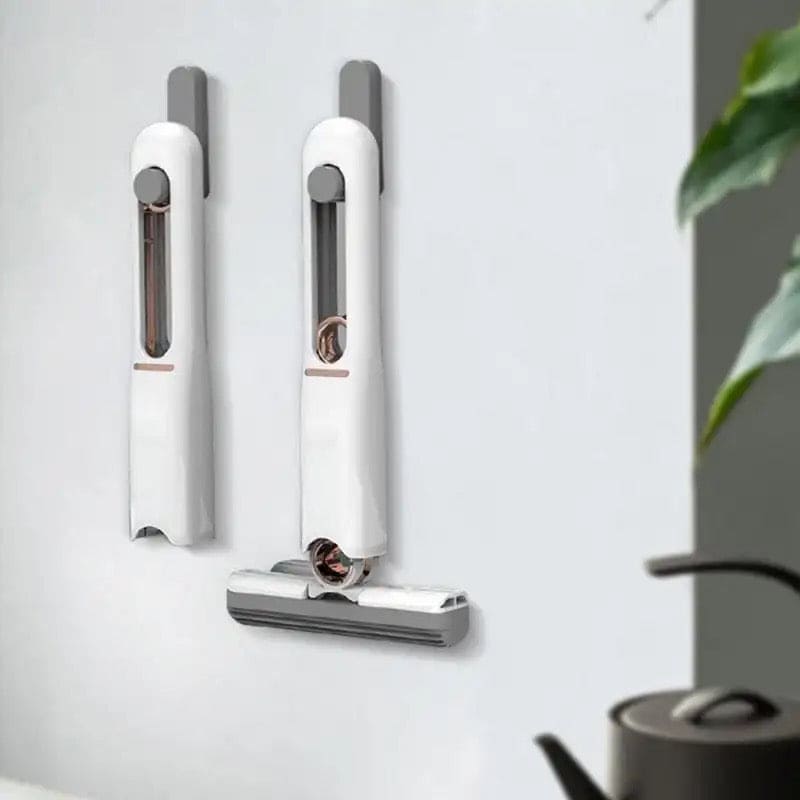 Mini Squeeze Mop, Multiuse Car Glass Window Washing Mop, Kitchen Bathroom Floor Cleaning Broom, Hand Washable Desktop Cleaning Mini Mop, Lazy Self Squeeze Mini Mop, Strong Absorbent Mop