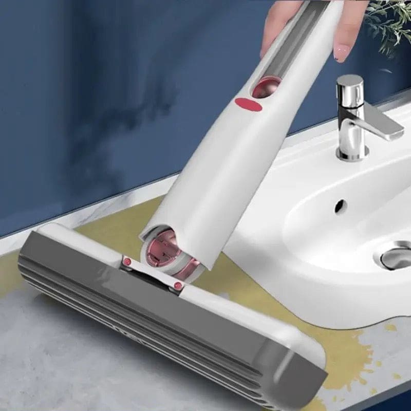 Mini Squeeze Mop, Multiuse Car Glass Window Washing Mop, Kitchen Bathroom Floor Cleaning Broom, Hand Washable Desktop Cleaning Mini Mop, Lazy Self Squeeze Mini Mop, Strong Absorbent Mop