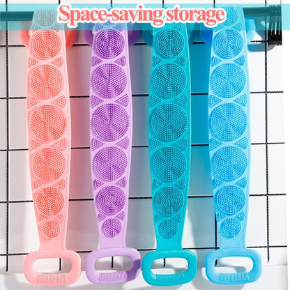 Bath Shower Silicone Body Brush Belt ( Random Colour )